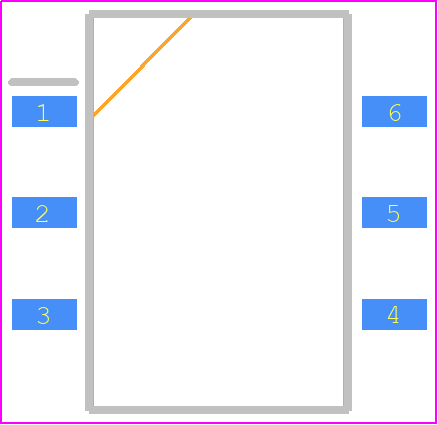 SZD20CFT - Teledyne Technologies PCB footprint - Small Outline Packages - Small Outline Packages - 6-PIN PDIP SMD