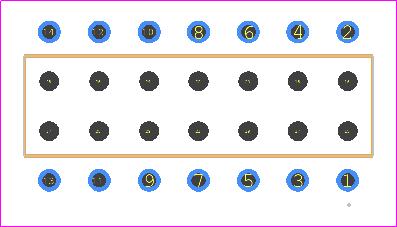 BCS-107-H-D-PE - SAMTEC PCB footprint - Other - Other - BCS-107-XXX-D-PE