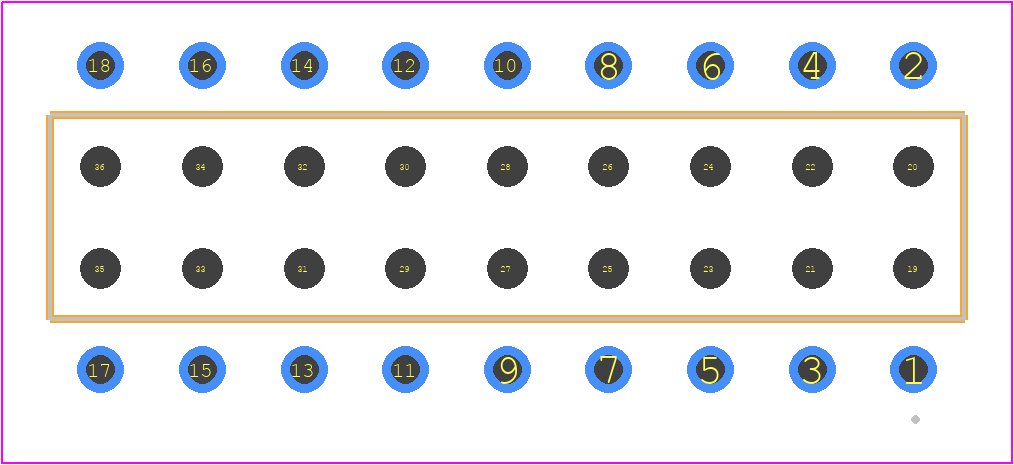 BCS-109-LTL-D-PE - SAMTEC PCB footprint - Other - Other - BCS-109-XXX-D-PE