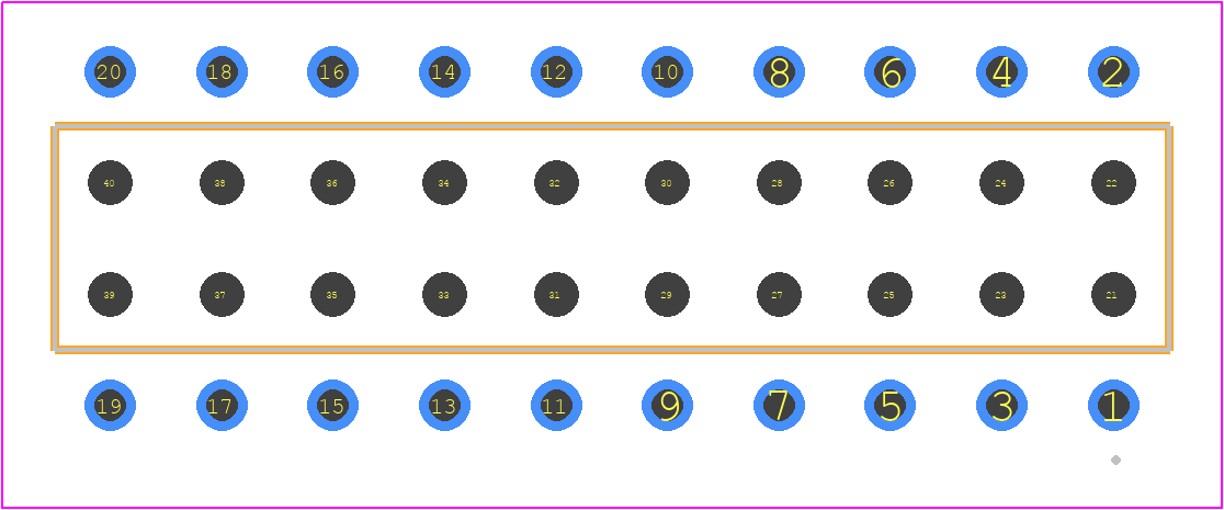 BCS-110-LTL-D-PE - SAMTEC PCB footprint - Other - Other - BCS-110-XXX-D-PE