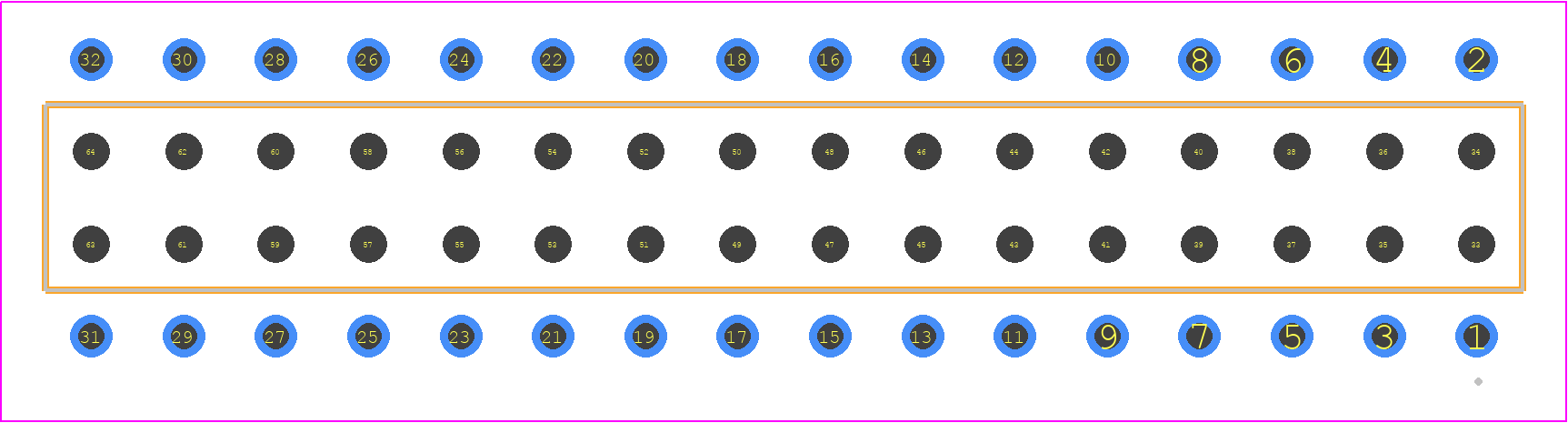 BCS-116-T-D-PE - SAMTEC PCB footprint - Other - Other - BCS-116-XXX-D-PE