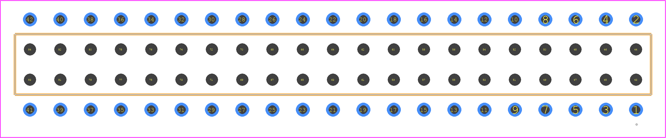 BCS-121-S-D-PE - SAMTEC PCB footprint - Other - Other - BCS-121-XXX-D-PE