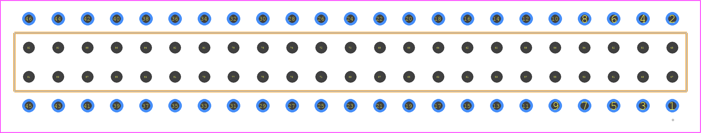 BCS-123-H-D-PE - SAMTEC PCB footprint - Other - Other - BCS-123-XXX-D-PE