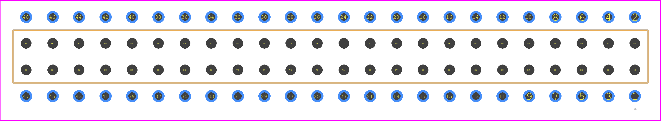 BCS-124-LTL-D-PE - SAMTEC PCB footprint - Other - Other - BCS-124-XXX-D-PE