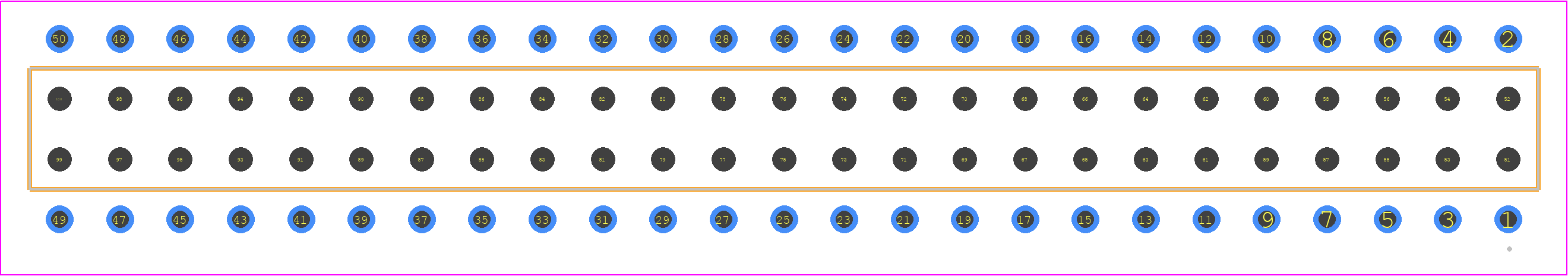 BCS-125-FM-D-PE - SAMTEC PCB footprint - Other - Other - BCS-125-XXX-D-PE