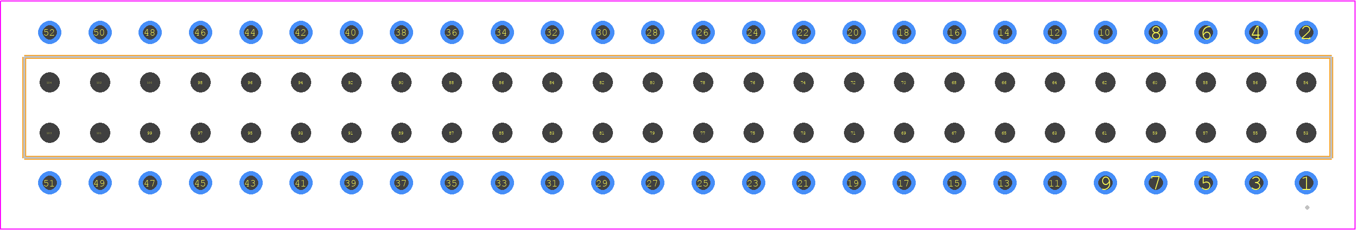 BCS-126-H-D-PE - SAMTEC PCB footprint - Other - Other - BCS-126-XXX-D-PE
