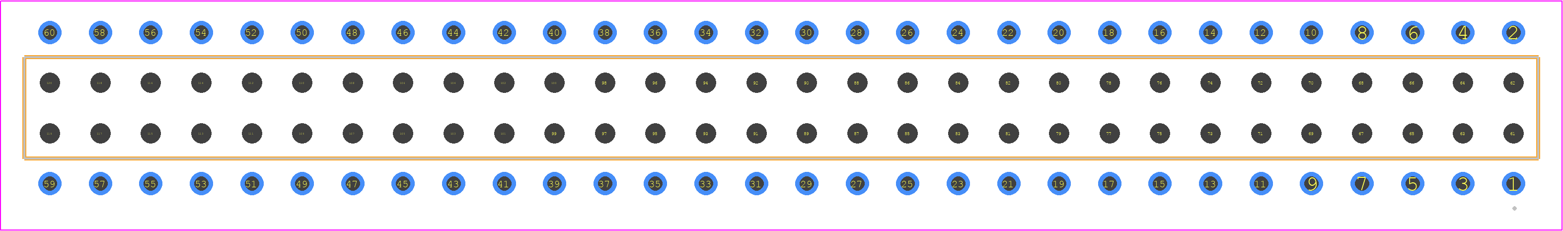 BCS-130-T-D-PE - SAMTEC PCB footprint - Other - Other - BCS-130-XXX-D-PE