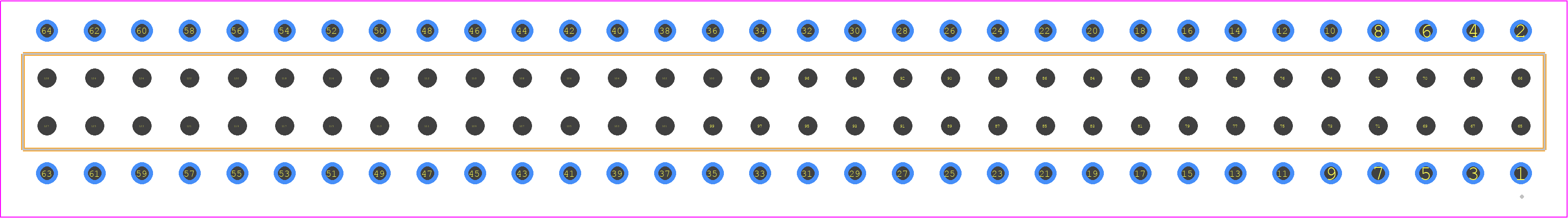 BCS-132-LM-D-PE - SAMTEC PCB footprint - Other - Other - BCS-132-XXX-D-PE