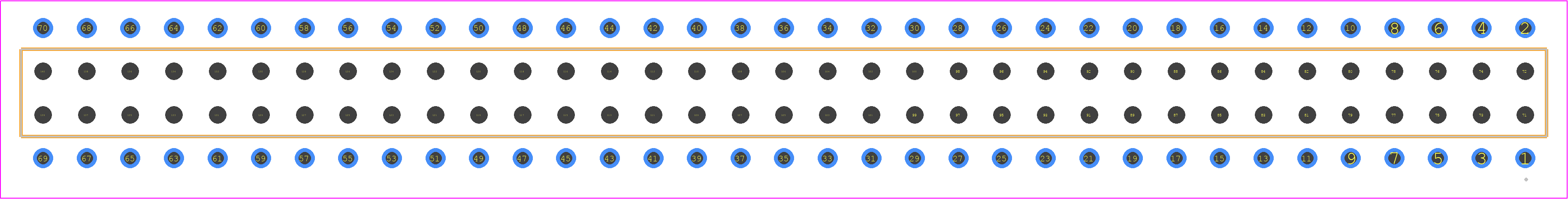 BCS-135-FM-D-PE - SAMTEC PCB footprint - Other - Other - BCS-135-XXX-D-PE