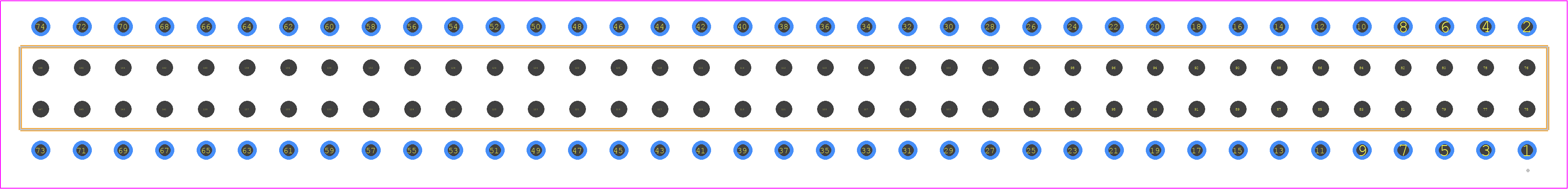 BCS-137-F-D-PE - SAMTEC PCB footprint - Other - Other - BCS-137-XXX-D-PE