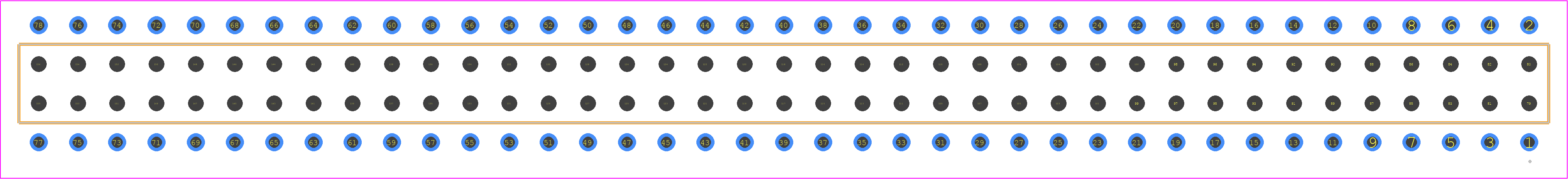 BCS-139-S-D-PE - SAMTEC PCB footprint - Other - Other - BCS-139-XXX-D-PE
