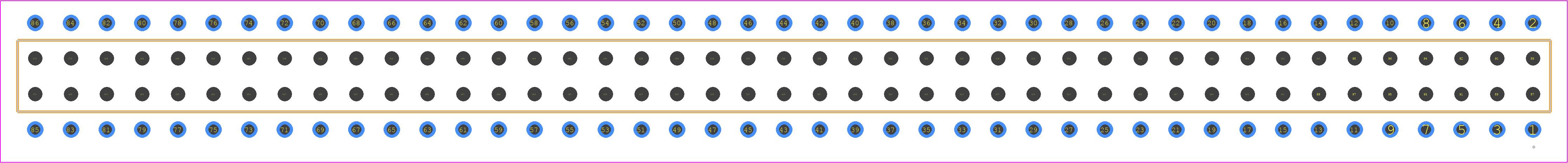 BCS-143-SM-D-PE - SAMTEC PCB footprint - Other - Other - BCS-143-XXX-D-PE