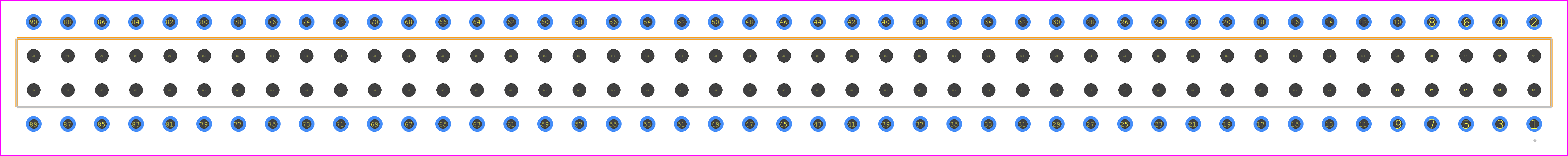 BCS-145-H-D-PE - SAMTEC PCB footprint - Other - Other - BCS-145-XXX-D-PE