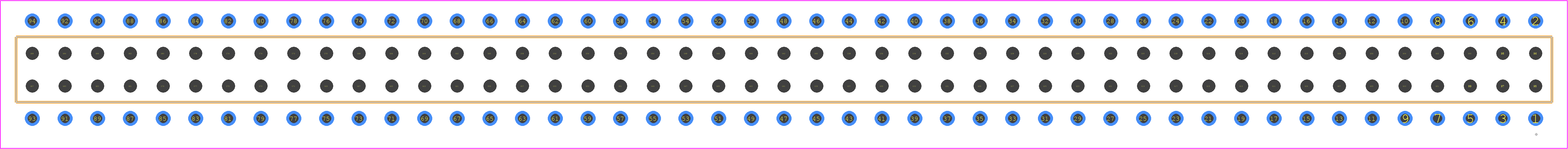 BCS-147-H-D-PE - SAMTEC PCB footprint - Other - Other - BCS-147-XXX-D-PE