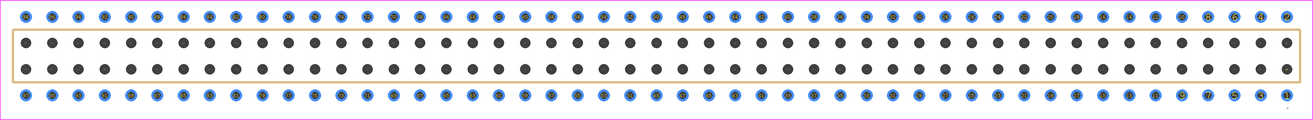 BCS-149-H-D-PE - SAMTEC PCB footprint - Other - Other - BCS-149-XXX-D-PE