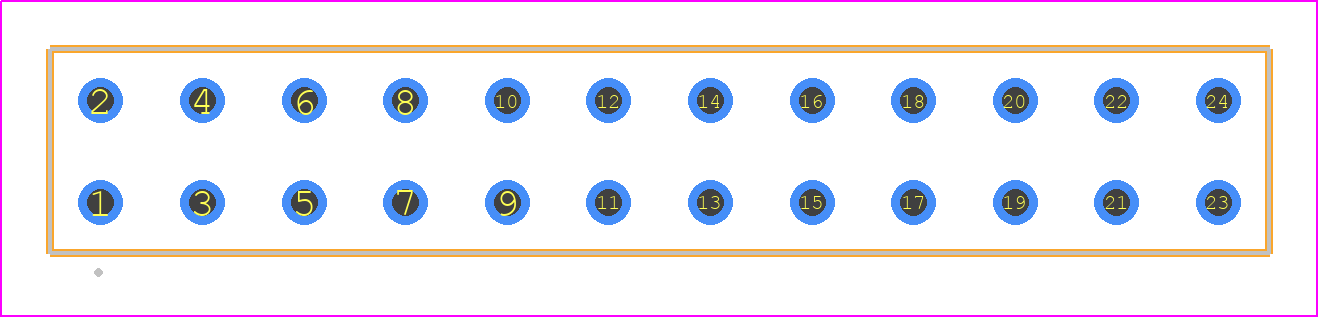 BDL-12-T-E - SAMTEC PCB footprint - Other - Other - BDL-12-XX-Y
