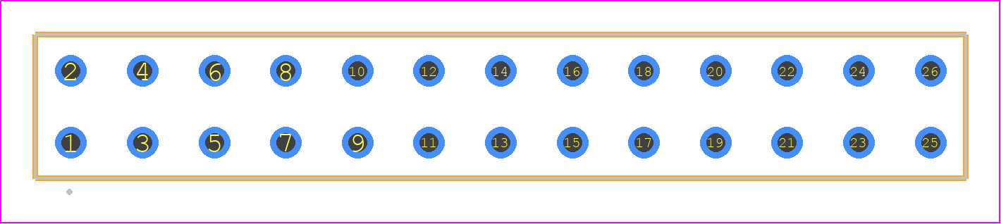 BDL-13-G-F - SAMTEC PCB footprint - Other - Other - BDL-13-XX-Y