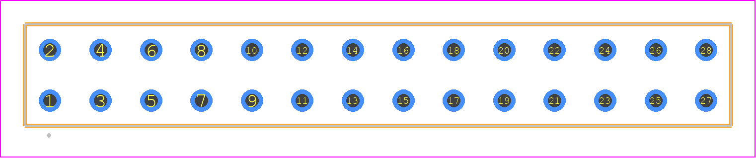BDL-14-T-F - SAMTEC PCB footprint - Other - Other - BDL-14-XX-Y