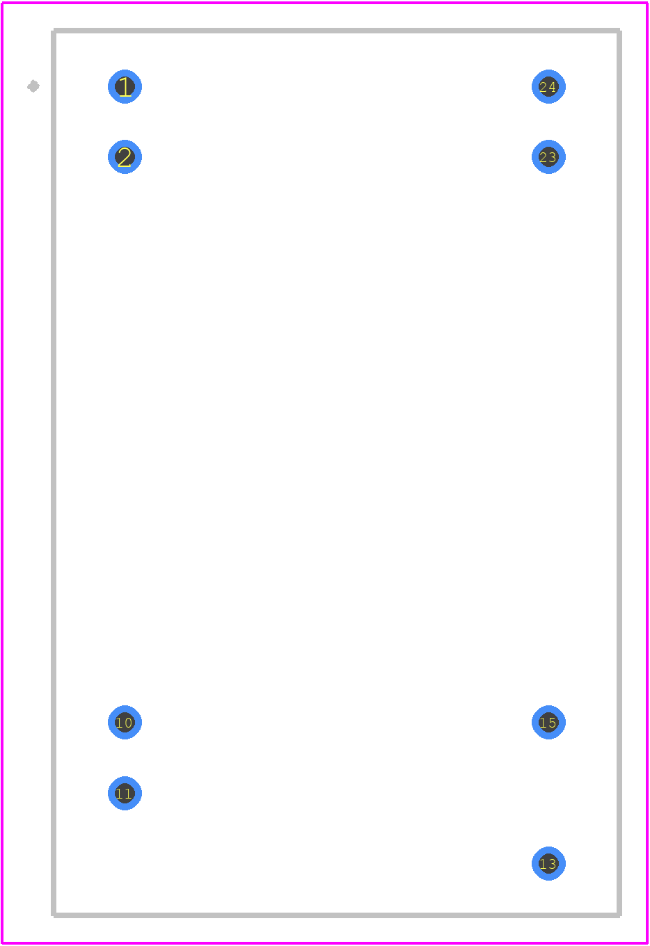 THI 3-1222 - Traco Power PCB footprint - Other - Other - THI 3-1222-1