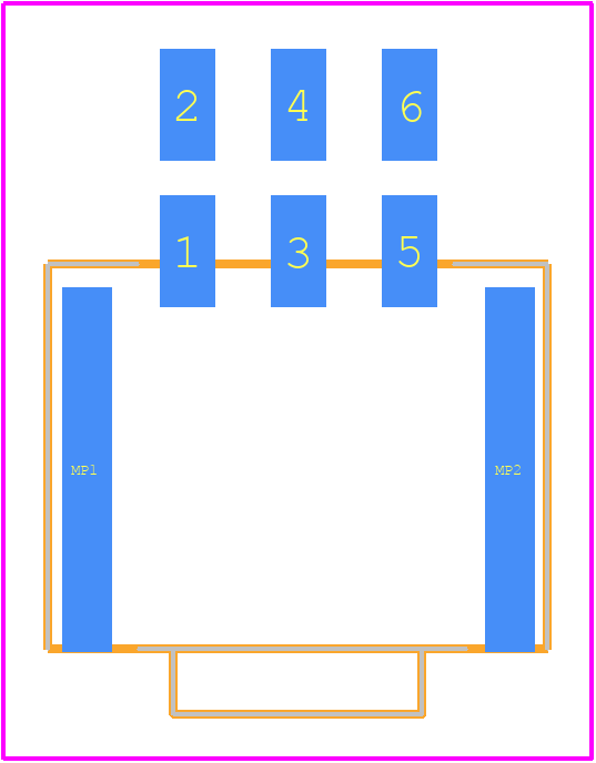 10146243-060NLF - Amphenol PCB footprint - Other - Other - 10146243-060NLF-3