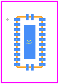 PI5USB30213AXEAEX - Diodes Incorporated PCB footprint - Other - Other - QFN 2 X 4 -24 Contact (X1QFN)