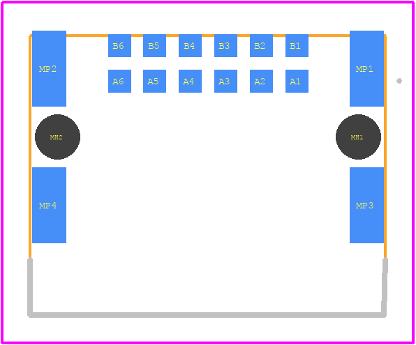 354949 - TE Connectivity PCB footprint - Other - Other - 354949-1