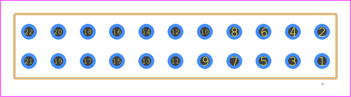 CES-111-02-T-D - SAMTEC PCB footprint - Other - Other - CES-111-XX-X-D