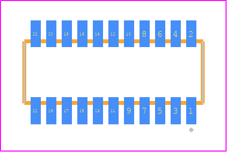 CLE-111-01-F-DV - SAMTEC PCB footprint - Other - Other - CLE-111-01-X-DV