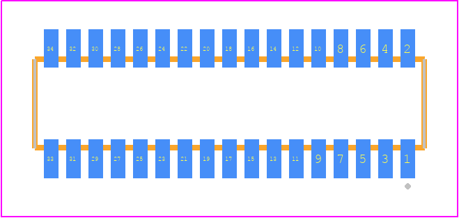 CLE-117-01-G-DV - SAMTEC PCB footprint - Other - Other - CLE-117-01-X-DV