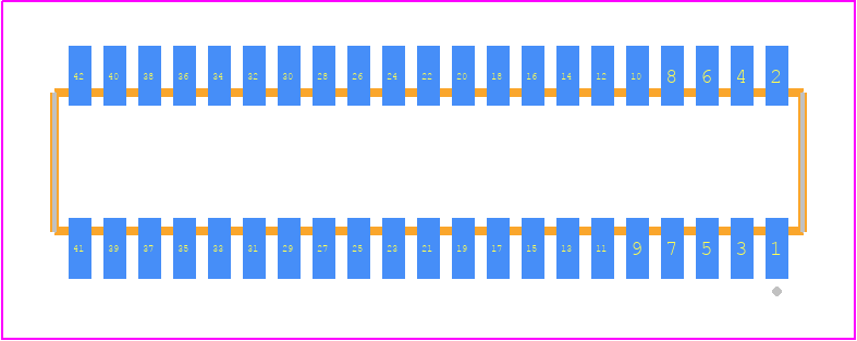 CLE-121-01-F-DV - SAMTEC PCB footprint - Other - Other - CLE-121-01-X-DV