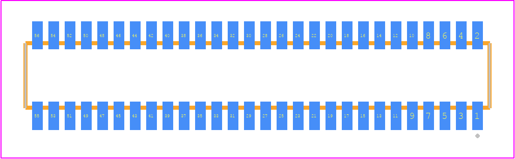 CLE-128-01-G-DV - SAMTEC PCB footprint - Other - Other - CLE-128-01-X-DV