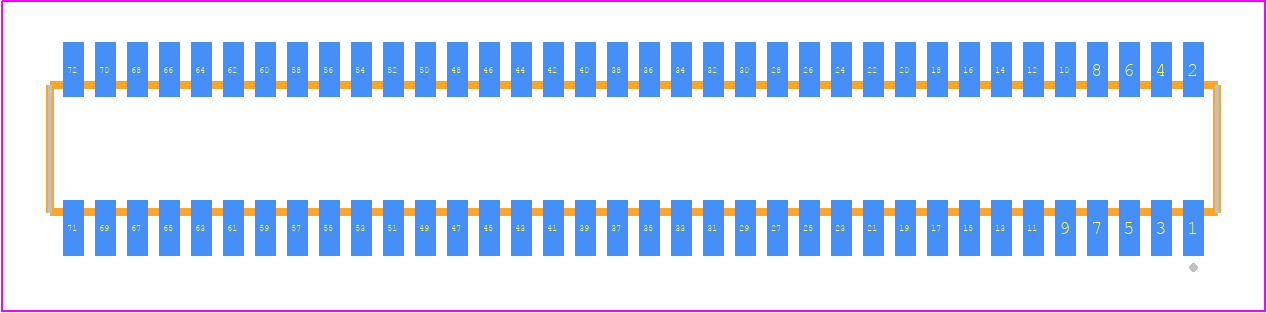 CLE-136-01-G-DV - SAMTEC PCB footprint - Other - Other - CLE-136-01-X-DV