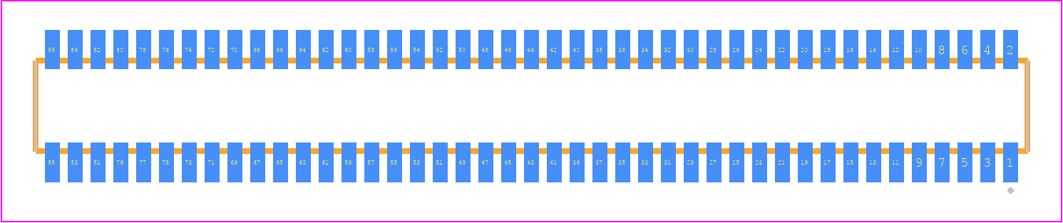 CLE-143-01-F-DV - SAMTEC PCB footprint - Other - Other - CLE-143-01-X-DV