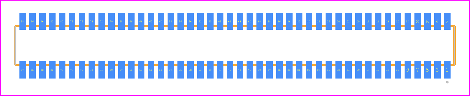 CLE-144-01-F-DV - SAMTEC PCB footprint - Other - Other - CLE-144-01-X-DV
