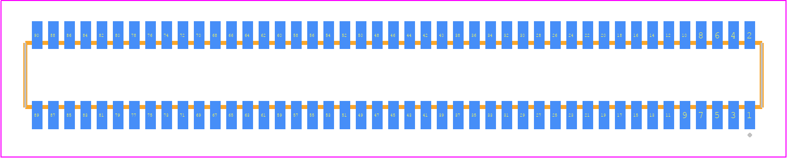 CLE-145-01-F-DV - SAMTEC PCB footprint - Other - Other - CLE-145-01-X-DV