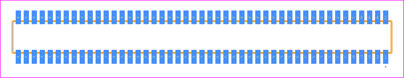 CLE-147-01-F-DV - SAMTEC PCB footprint - Other - Other - CLE-147-01-X-DV