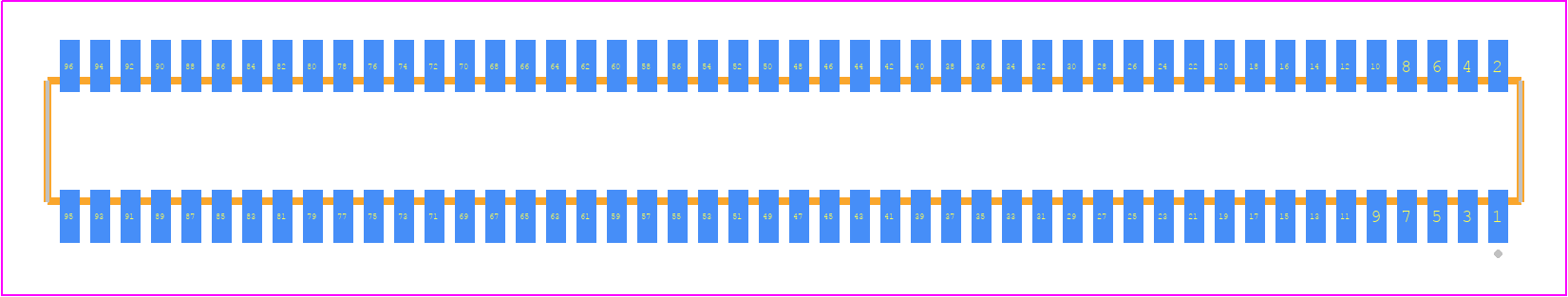 CLE-148-01-G-DV - SAMTEC PCB footprint - Other - Other - CLE-148-01-X-DV
