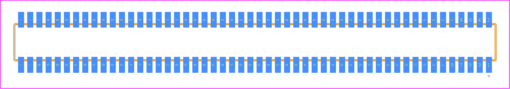 CLE-152-01-F-DV - SAMTEC PCB footprint - Other - Other - CLE-152-01-X-DV