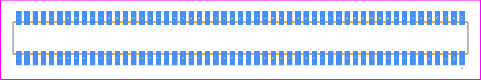 CLE-155-01-G-DV - SAMTEC PCB footprint - Other - Other - CLE-155-01-X-DV