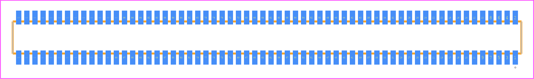 CLE-162-01-F-DV - SAMTEC PCB footprint - Other - Other - CLE-162-01-X-DV