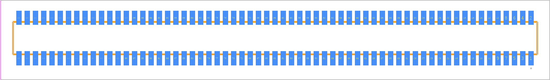 CLE-163-01-F-DV - SAMTEC PCB footprint - Other - Other - CLE-163-01-X-DV