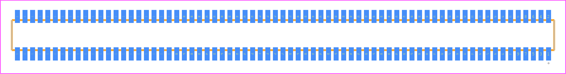 CLE-171-01-F-DV - SAMTEC PCB footprint - Other - Other - CLE-171-01-X-DV