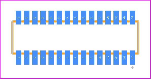 CLE-115-01-F-DV-TR - SAMTEC PCB footprint - Other - Other - CLE-115-01-X-DV-TR