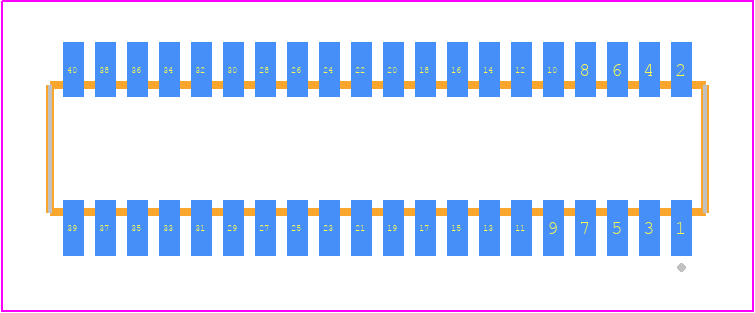 CLE-120-01-F-DV-TR - SAMTEC PCB footprint - Other - Other - CLE-120-01-X-DV-TR