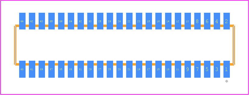 CLE-122-01-F-DV-TR - SAMTEC PCB footprint - Other - Other - CLE-122-01-X-DV-TR