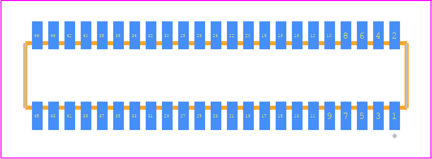 CLE-123-01-G-DV-TR - SAMTEC PCB footprint - Other - Other - CLE-123-01-X-DV-TR