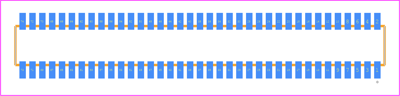 CLE-137-01-F-DV-TR - SAMTEC PCB footprint - Other - Other - CLE-137-01-X-DV-TR