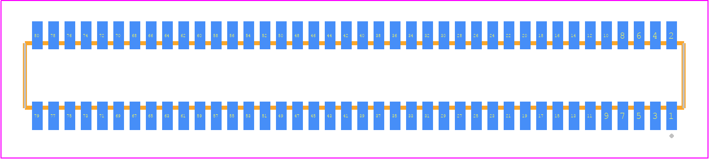 CLE-140-01-F-DV-TR - SAMTEC PCB footprint - Other - Other - CLE-140-01-X-DV-TR