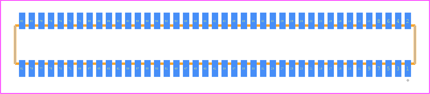 CLE-141-01-G-DV-TR - SAMTEC PCB footprint - Other - Other - CLE-141-01-X-DV-TR