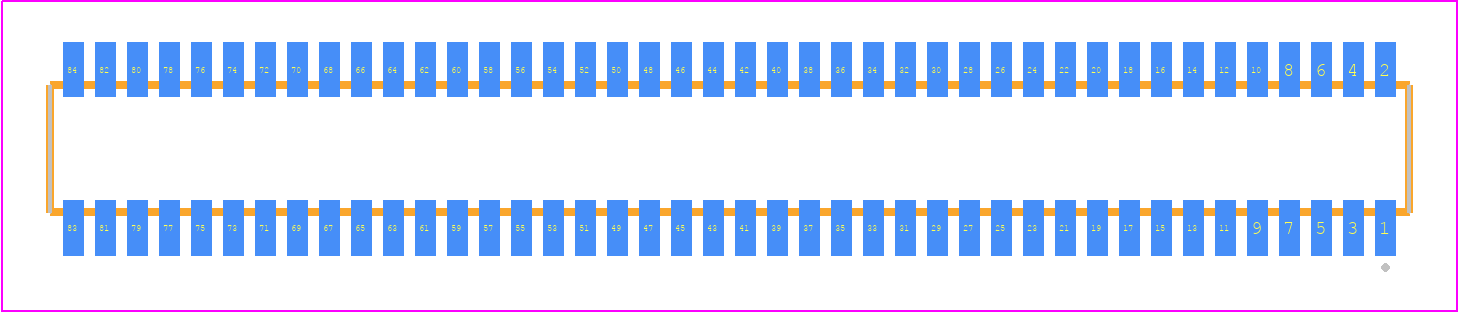 CLE-142-01-F-DV-TR - SAMTEC PCB footprint - Other - Other - CLE-142-01-X-DV-TR
